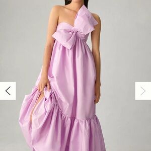 Anthropologie Lilac One-Shoulder Dress